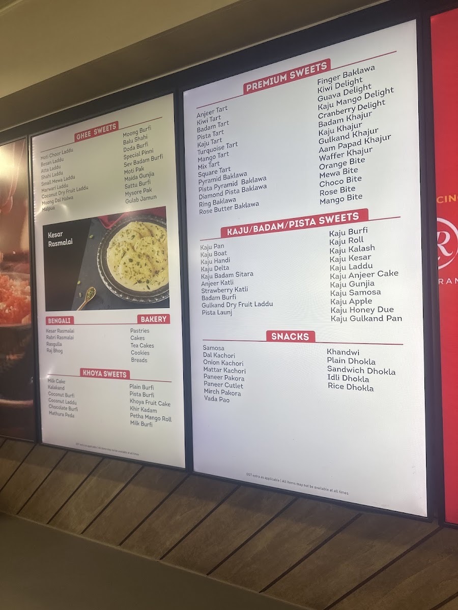 Menu Haldiram's - Sahara Mall Shopping Complex-2