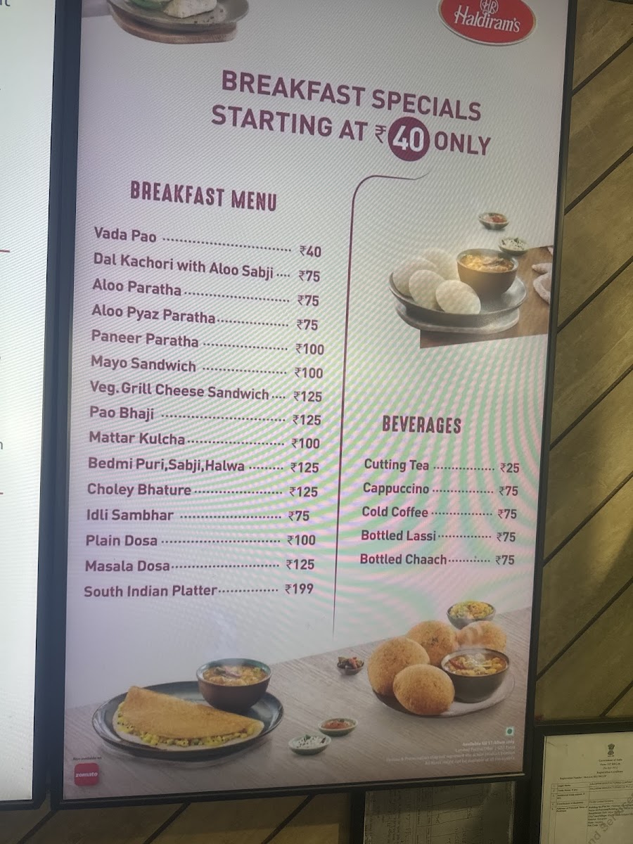 Menu Haldiram's - Sahara Mall Shopping Complex-4