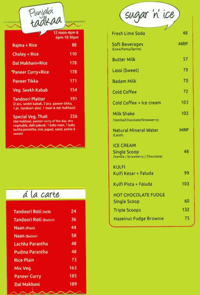 Menu Haldiram's - Sahara Mall Shopping Complex-9