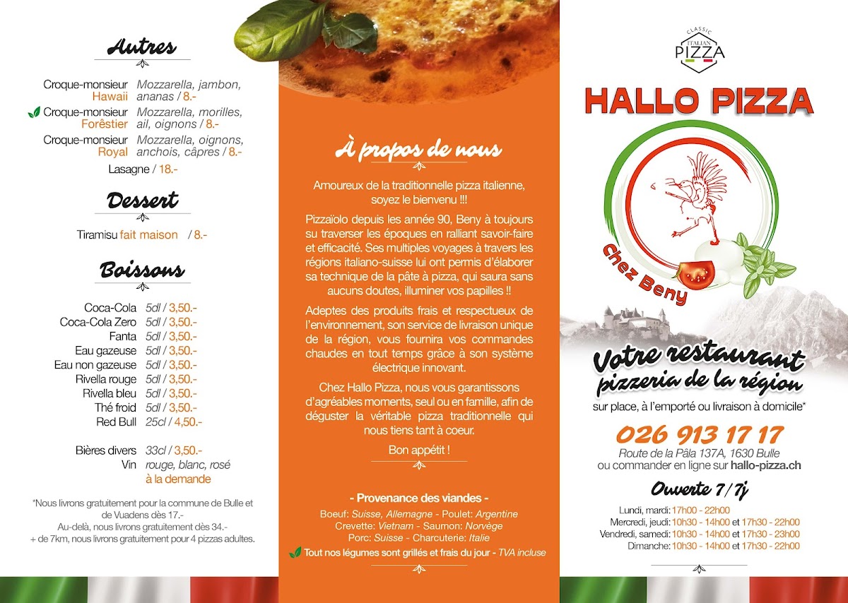 Menu Hallo Pizza Chez Beny-2