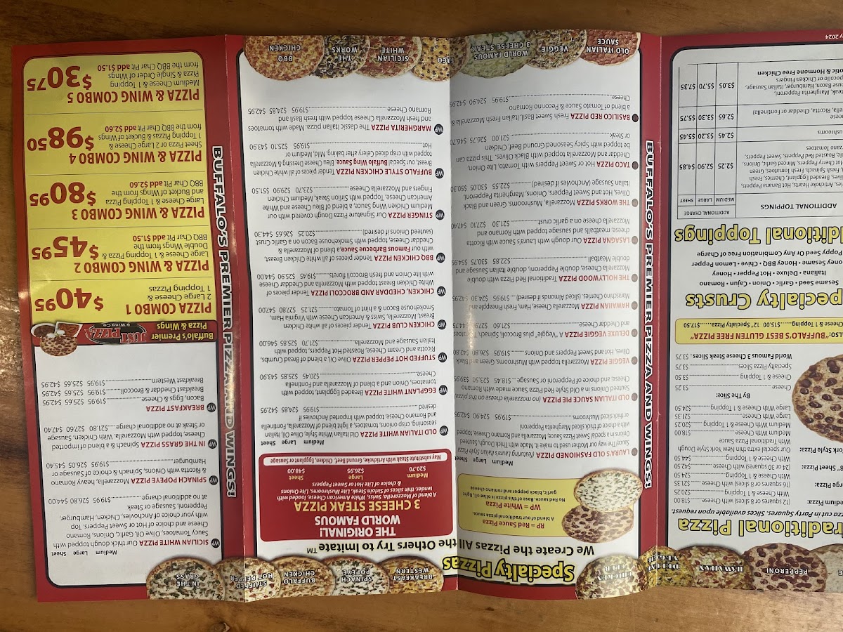 Menu Hamburg Taproom - Just Pizza & Wing Company-10