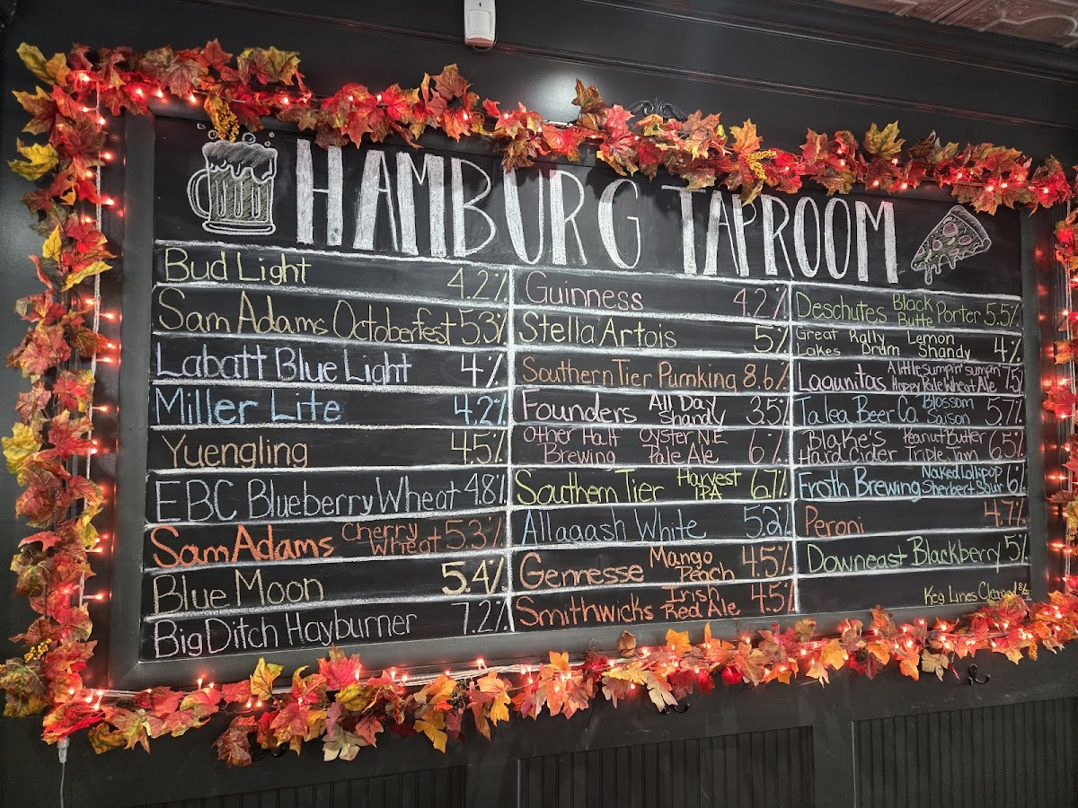 Menu Hamburg Taproom - Just Pizza & Wing Company-5