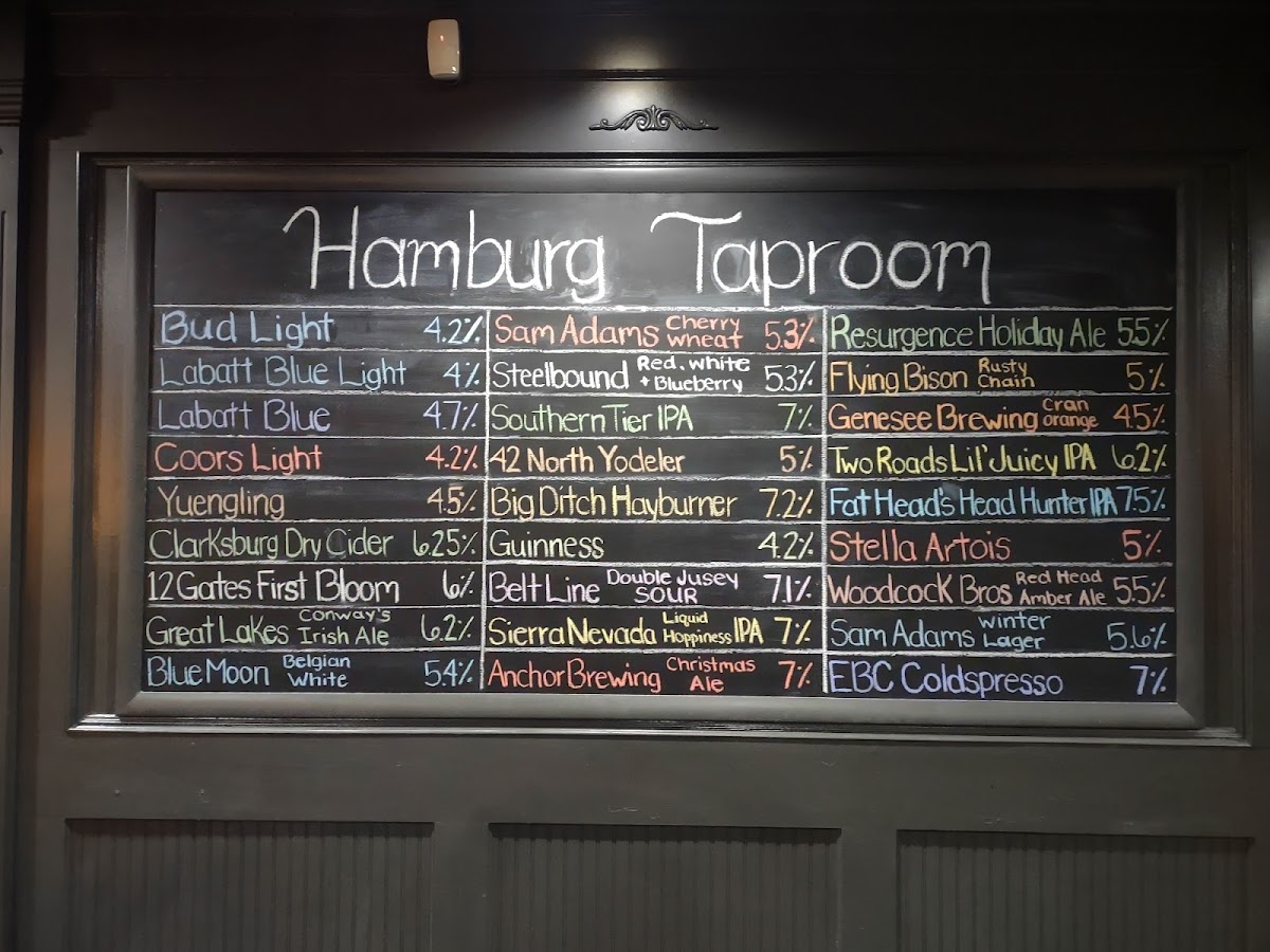 Menu Hamburg Taproom - Just Pizza & Wing Company-7