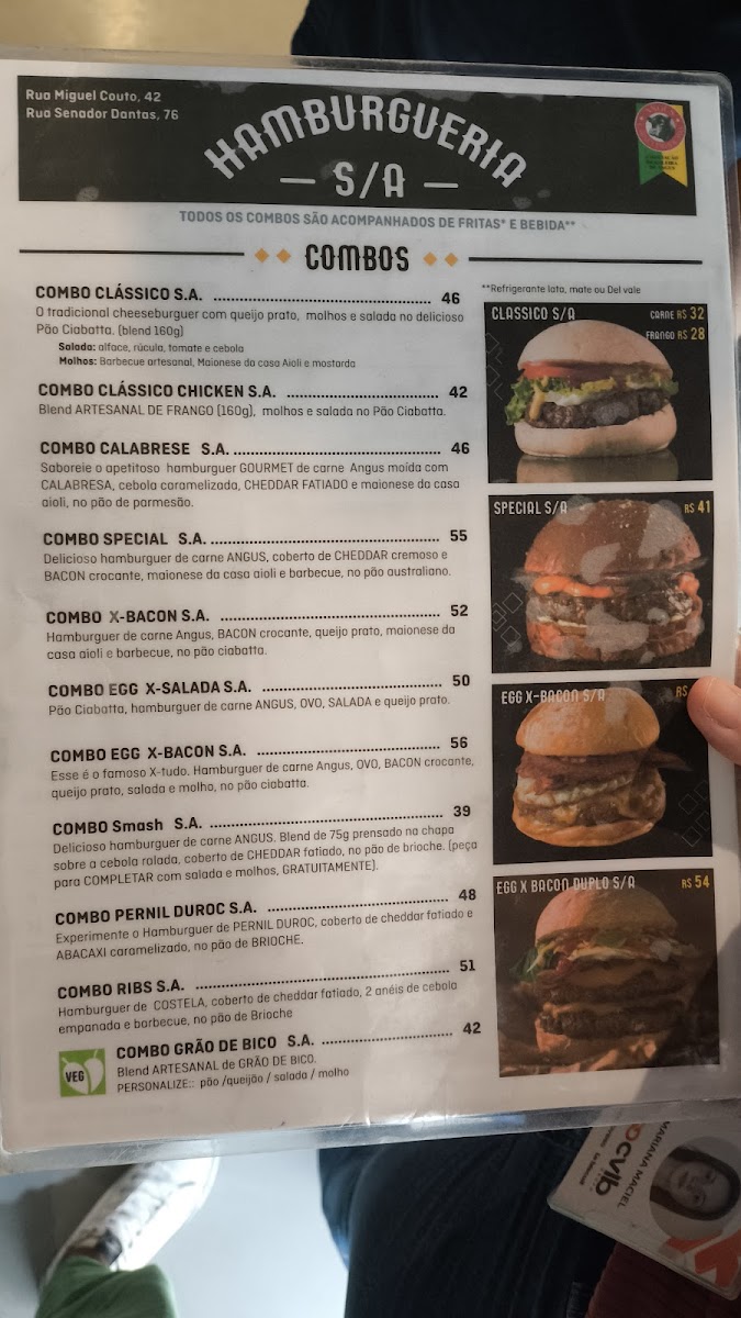 Menu Hamburgueria Sa No Centro - Rj-1