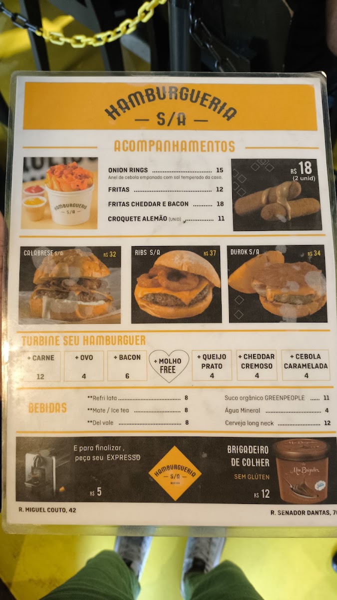 Menu Hamburgueria Sa No Centro - Rj-2