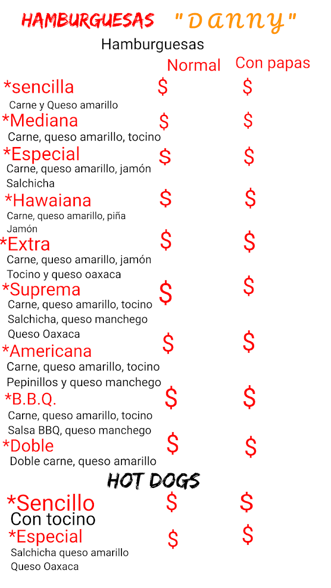 Menu Hamburguesas Danny-1