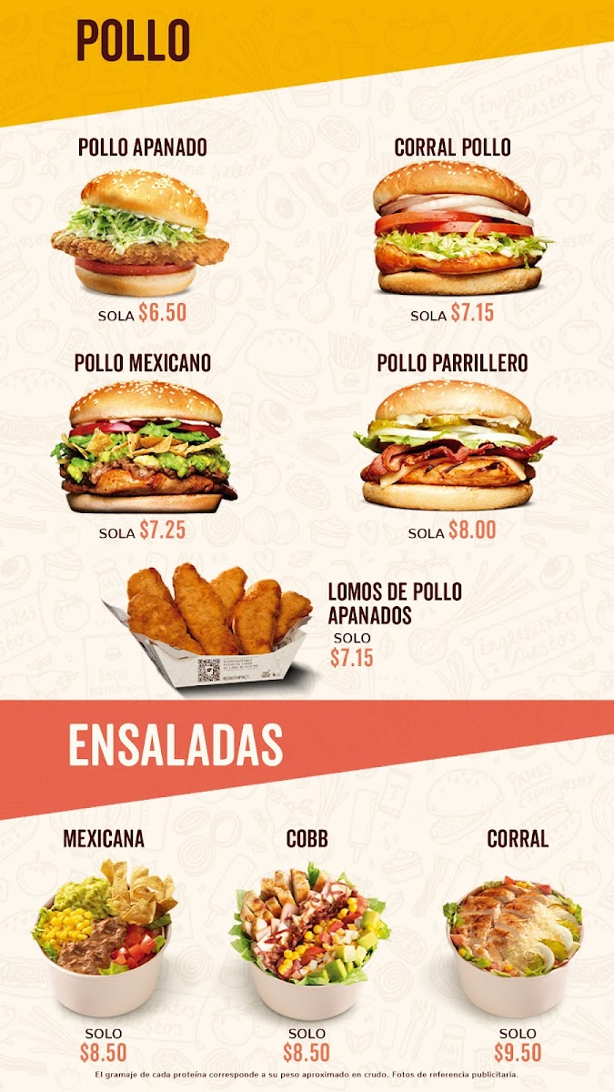 Menu Hamburguesas El Corral Paseo San Francisco - Cumbayá-2
