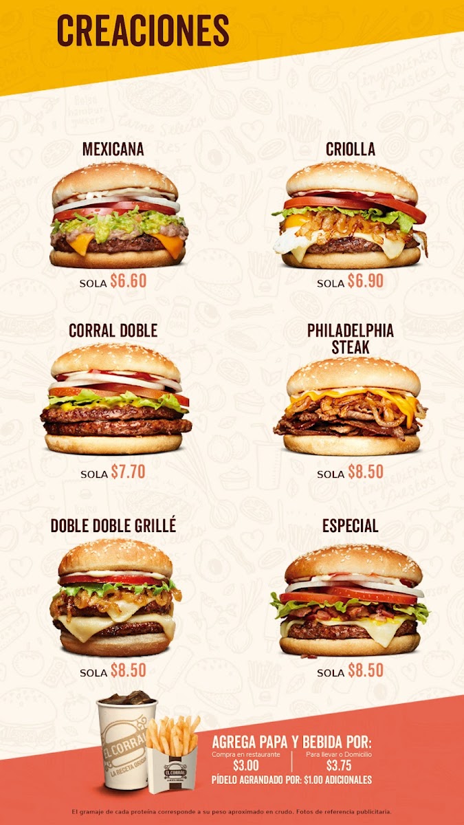 Menu Hamburguesas El Corral Paseo San Francisco - Cumbayá-6