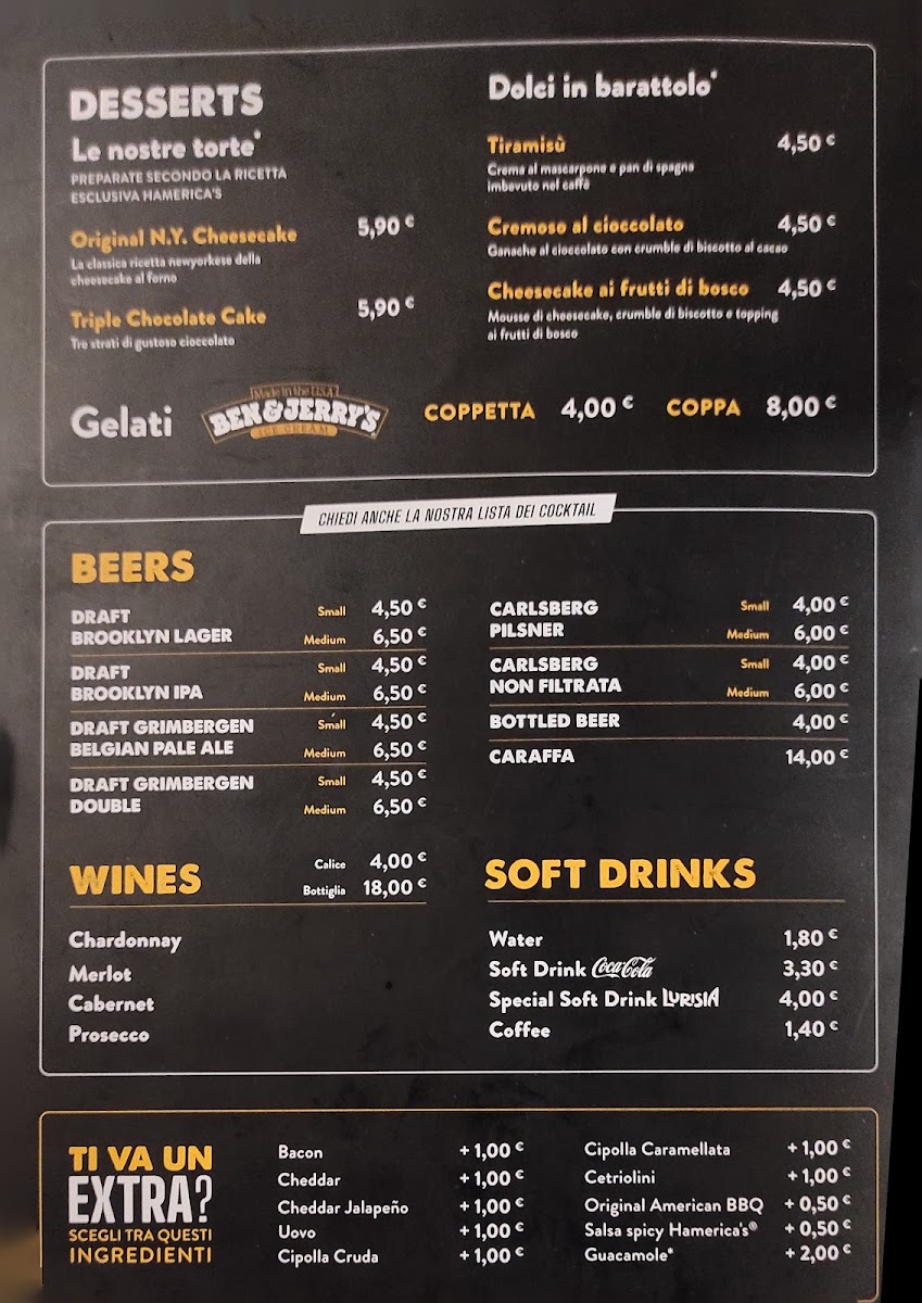 Menu Hamerica's Genova Via San Lorenzo-2