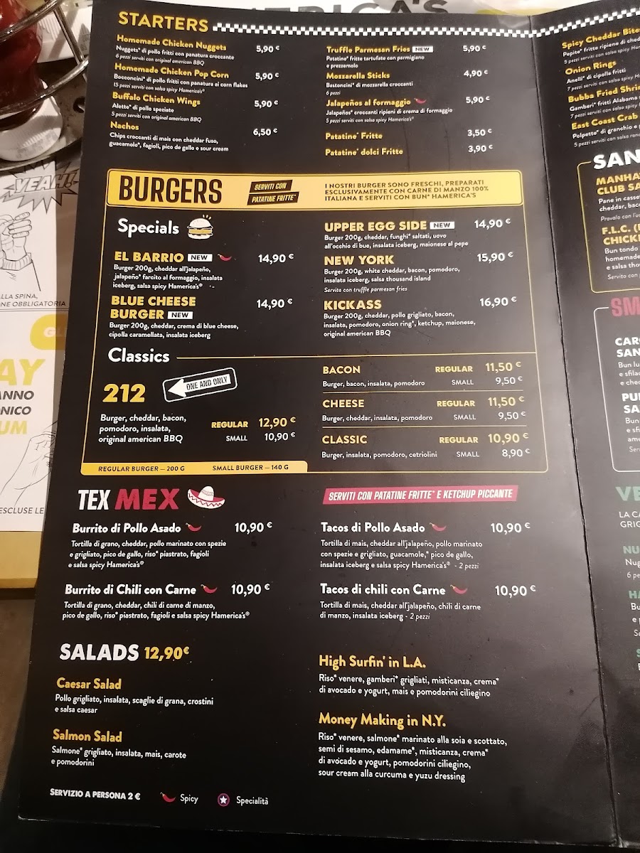 Menu Hamerica's Genova Via San Lorenzo-8
