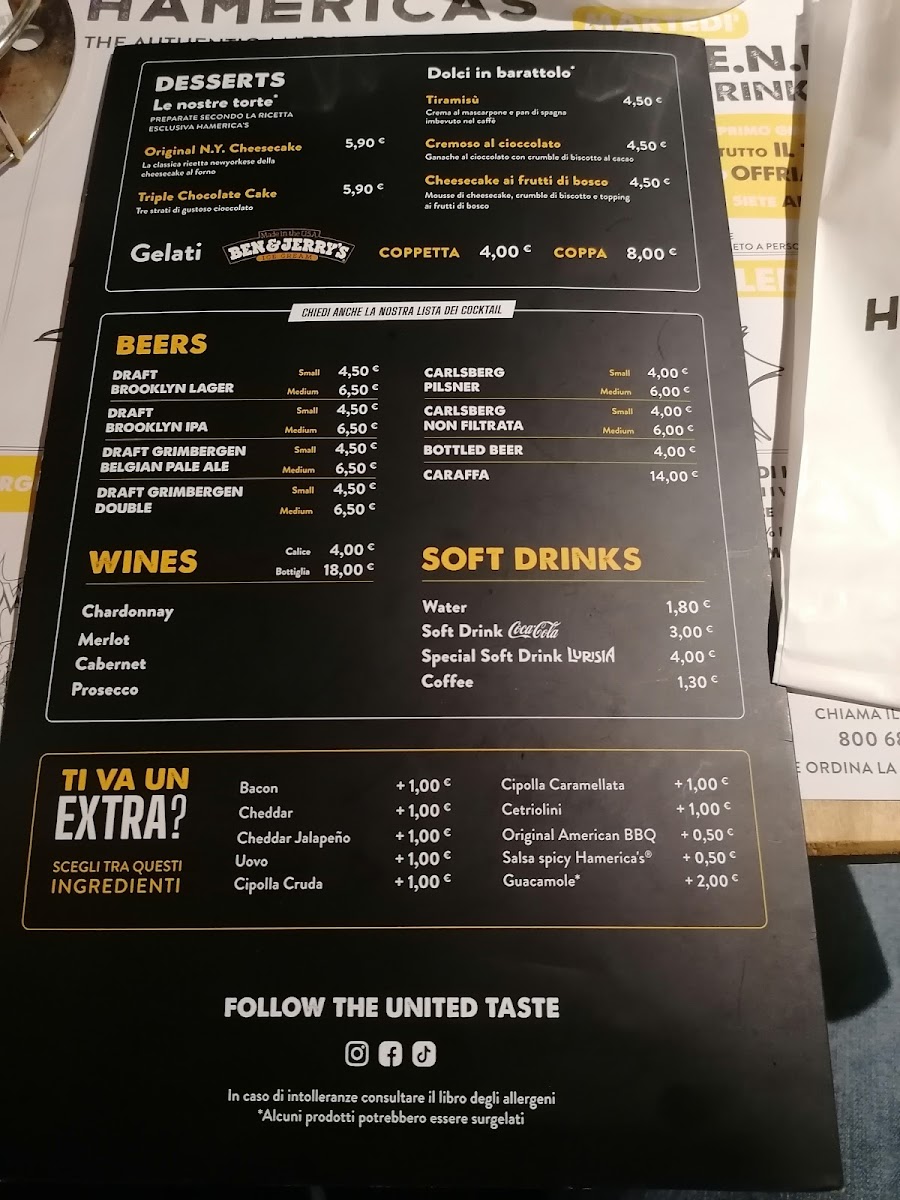 Menu Hamerica's Genova Via San Lorenzo-9