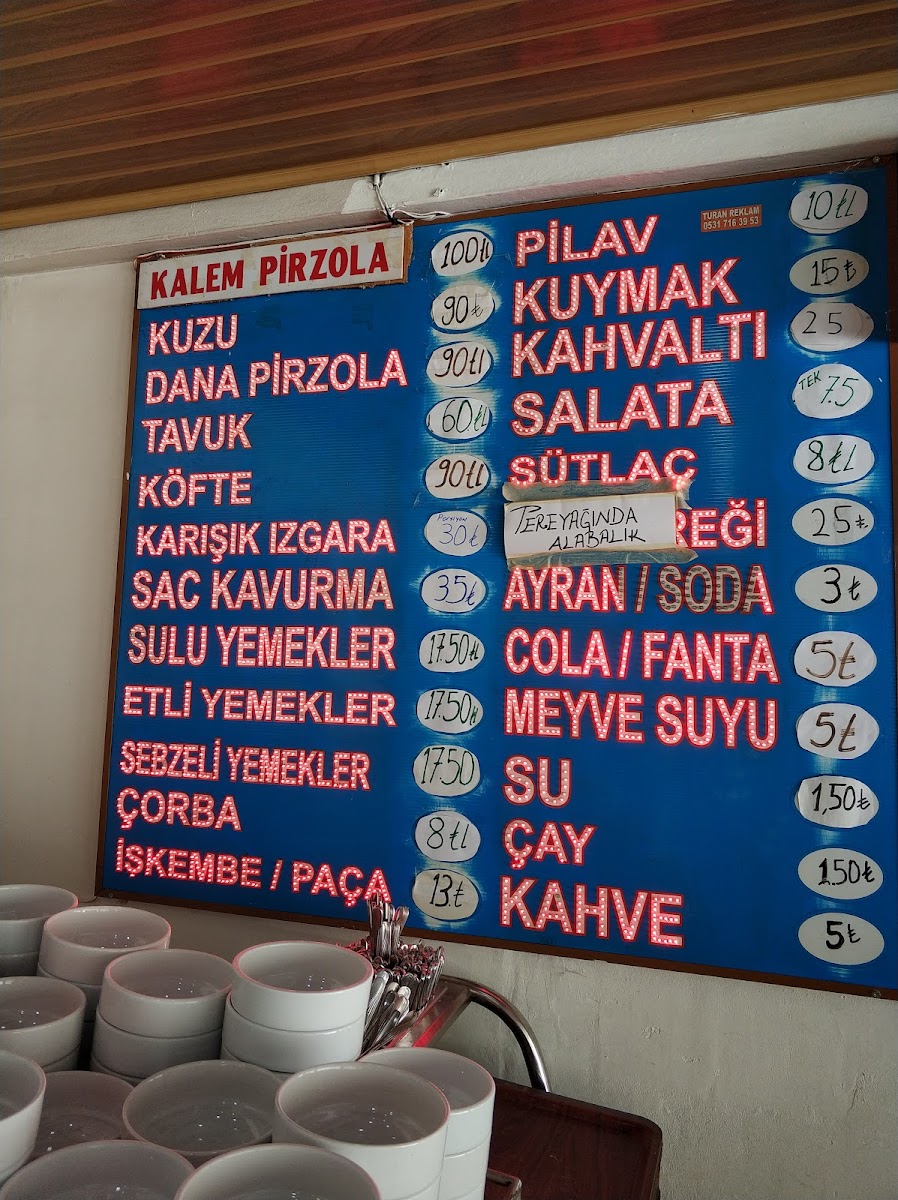 Menu Hamsiköy Kardak Tesisleri-3