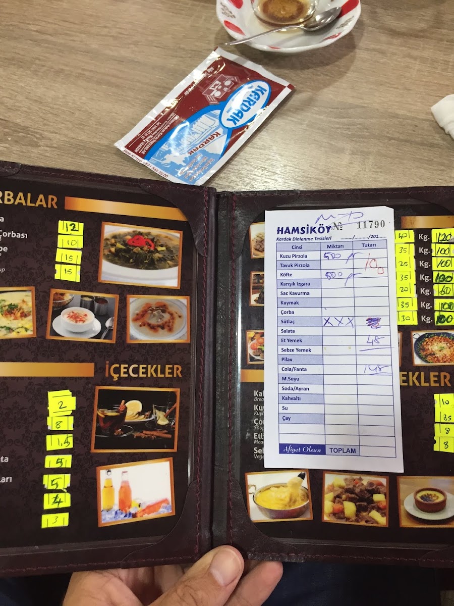 Menu Hamsiköy Kardak Tesisleri-5