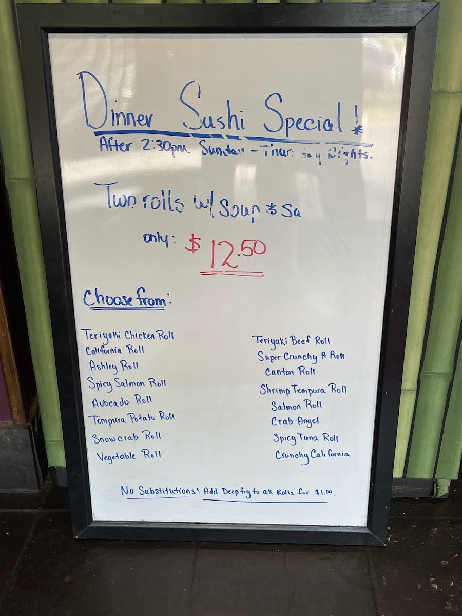 Menu Hana Japanese Steak House-1