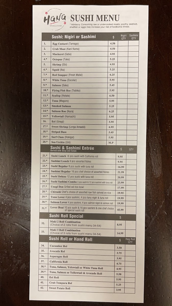 Menu Hana Steak & Sushi-6
