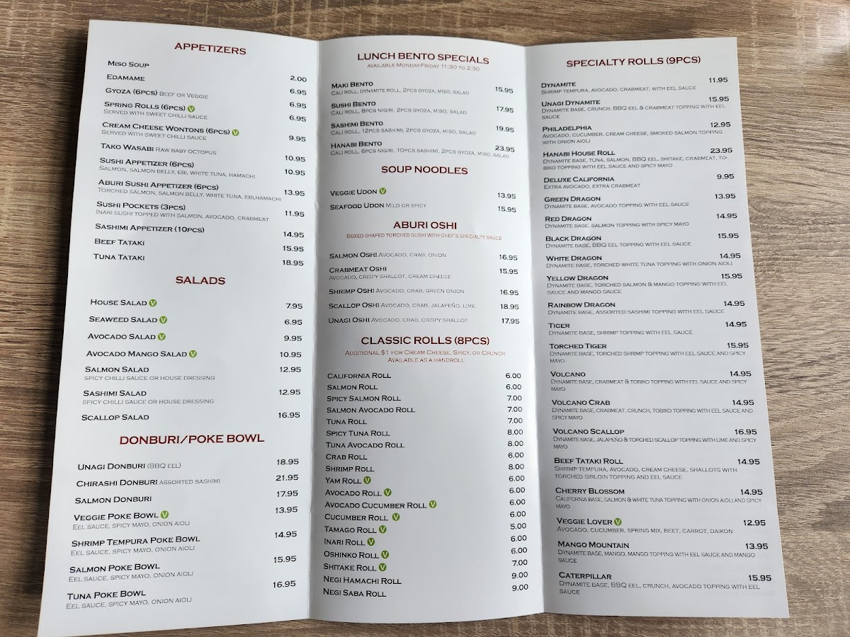 Menu Hanabi Sushi-2