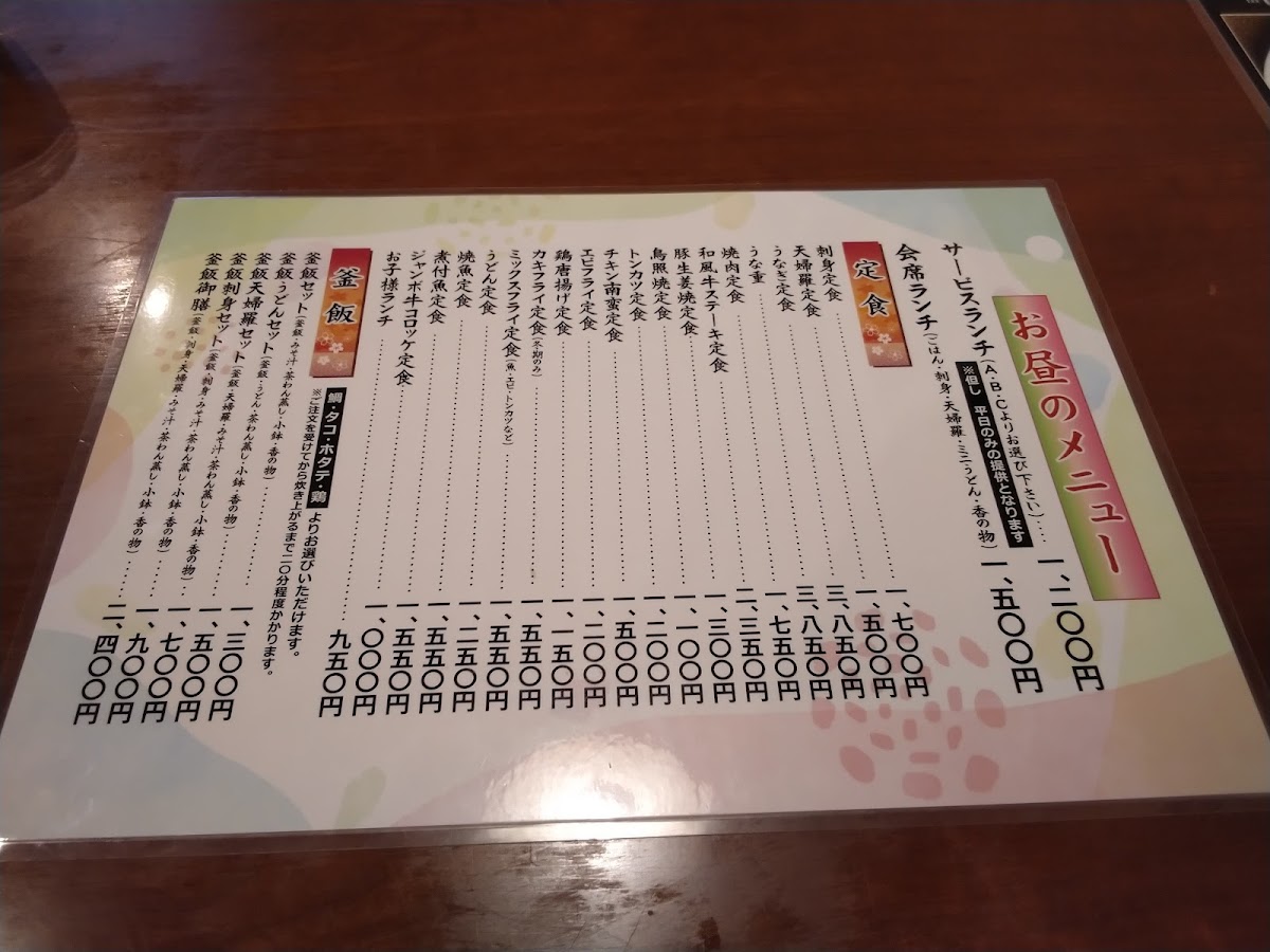 Menu Hanaizumi-9