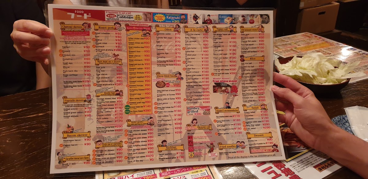 Menu Hanbe Umedahankyuhigashidori-5