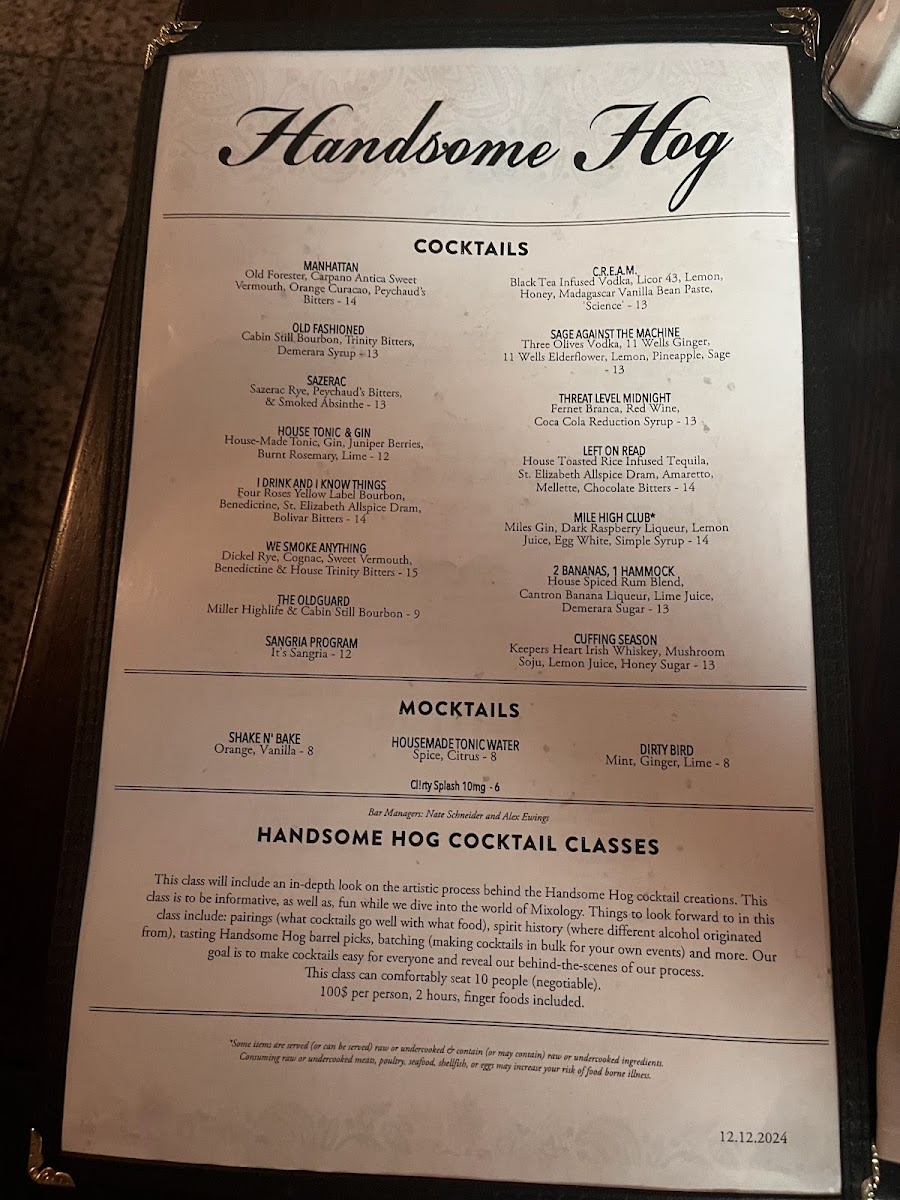 Menu Handsome Hog-5