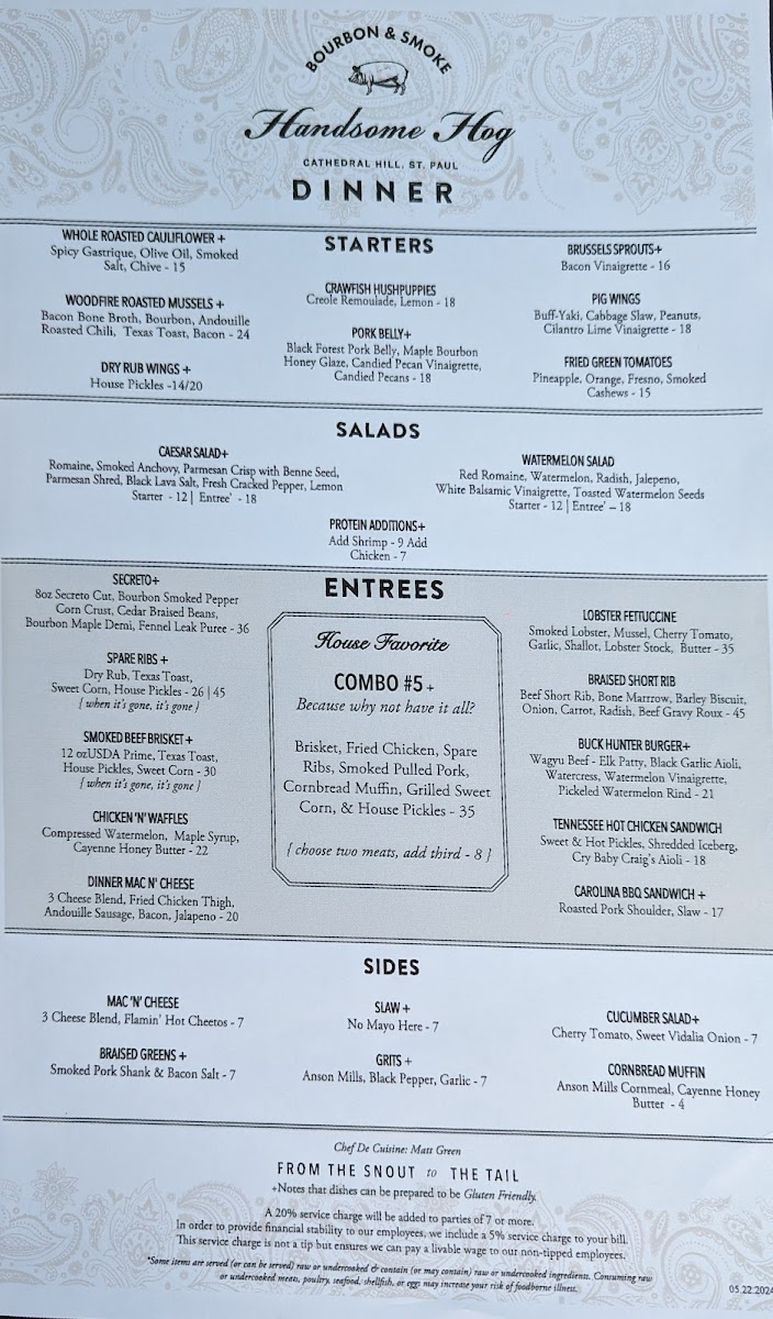 Menu Handsome Hog-9