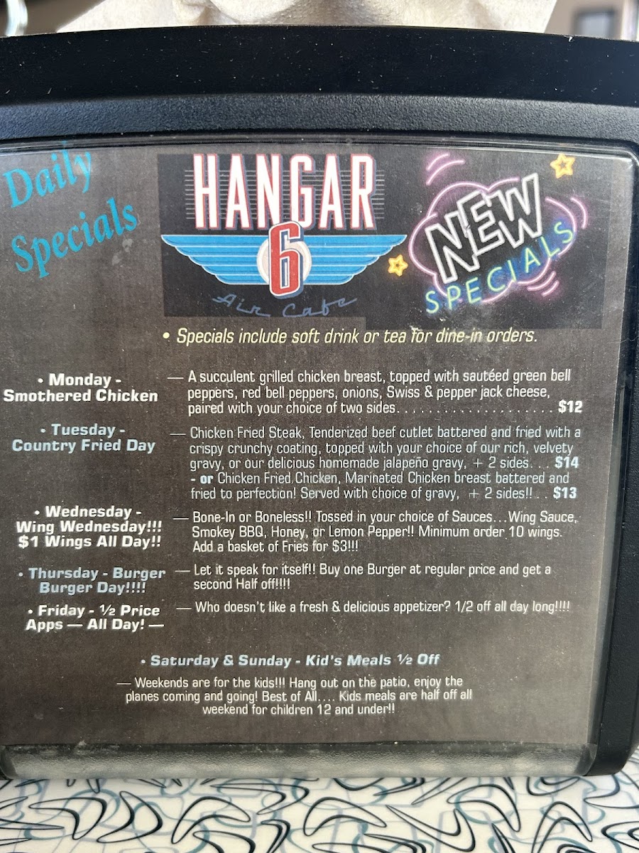 Menu Hangar 6 Air Cafe-1