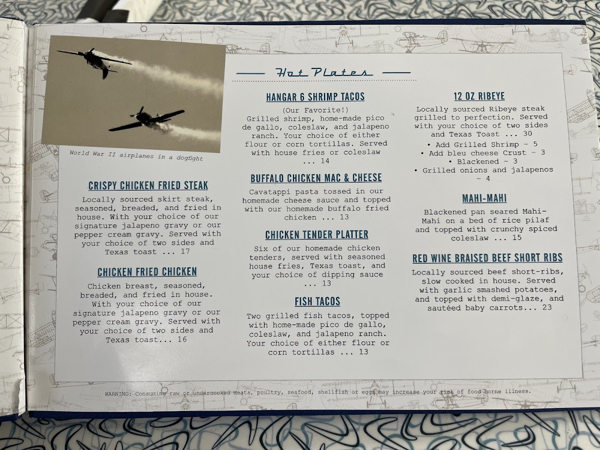 Menu Hangar 6 Air Cafe-3