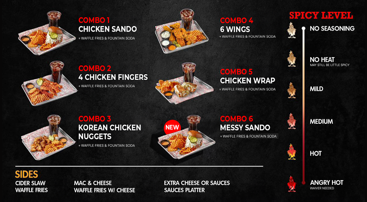 Menu Hangry Joe's Hot Chicken & Wings-1