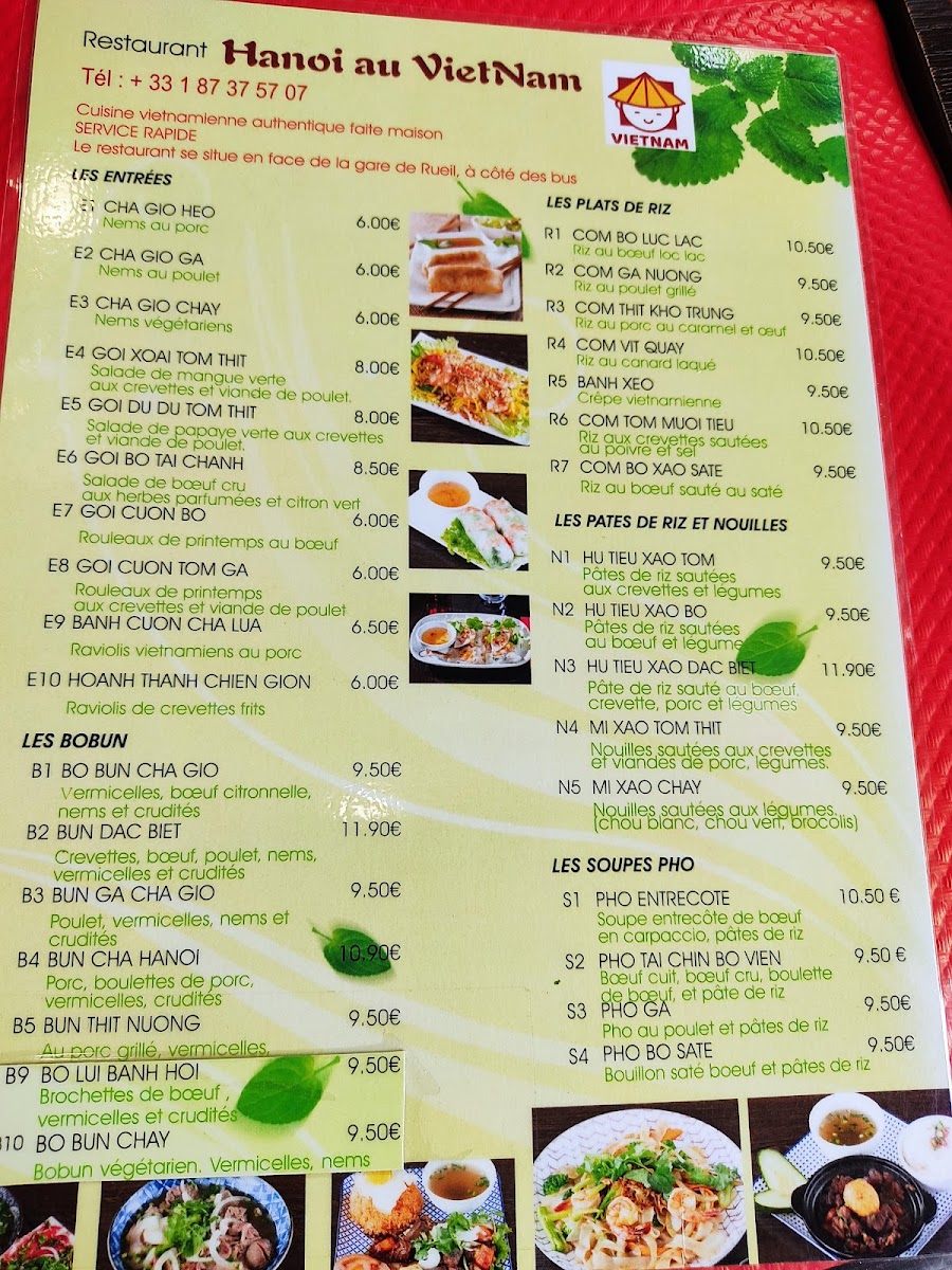 Menu Hanoï Au Vietnam-3