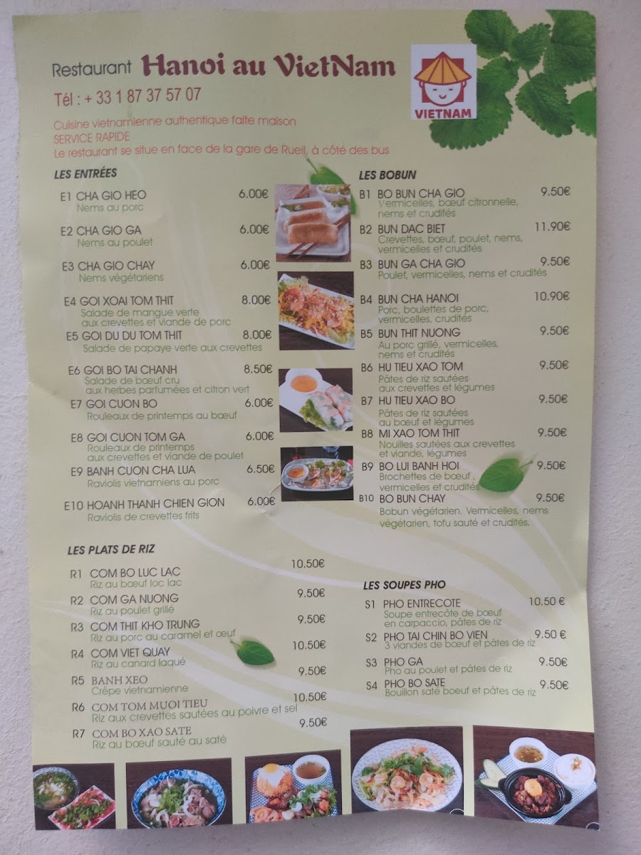Menu Hanoï Au Vietnam-8