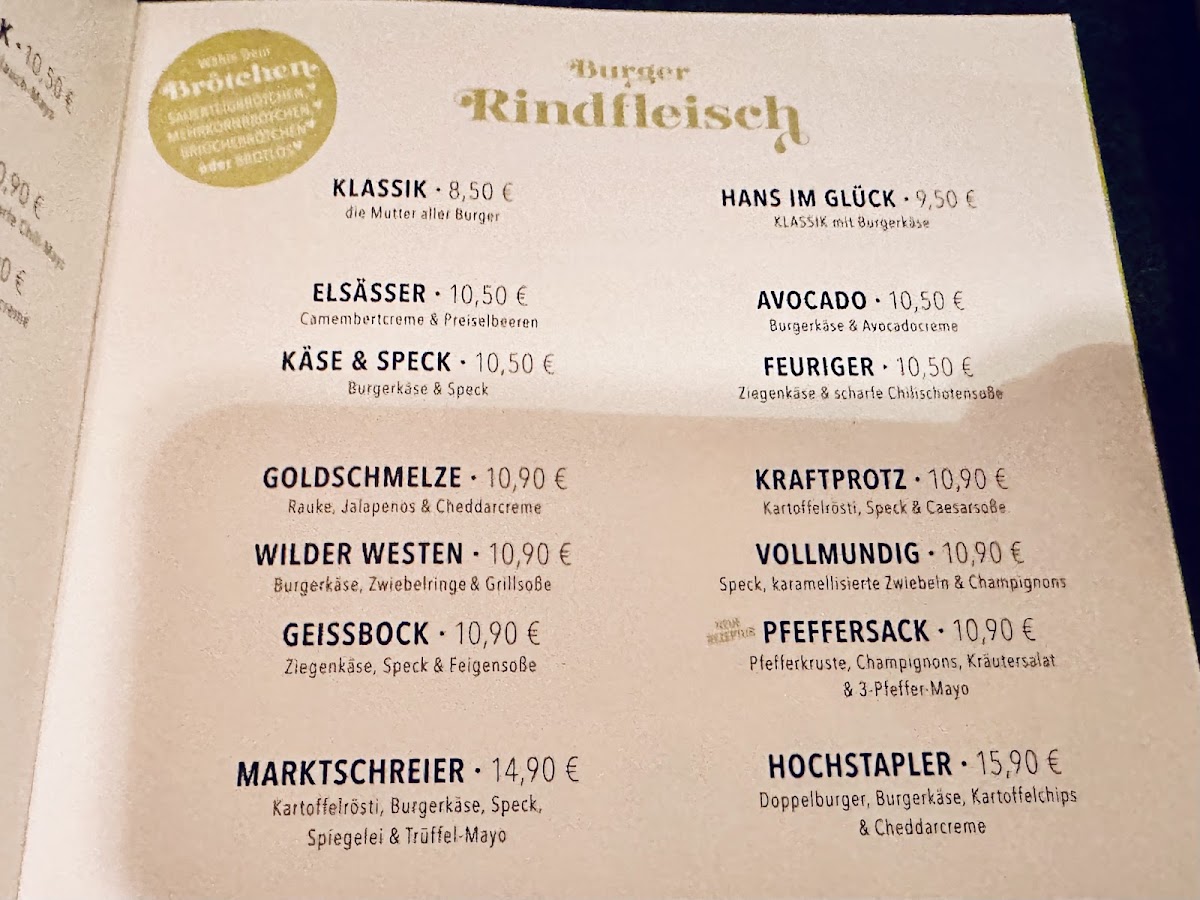 Menu Hans Im Glück-1