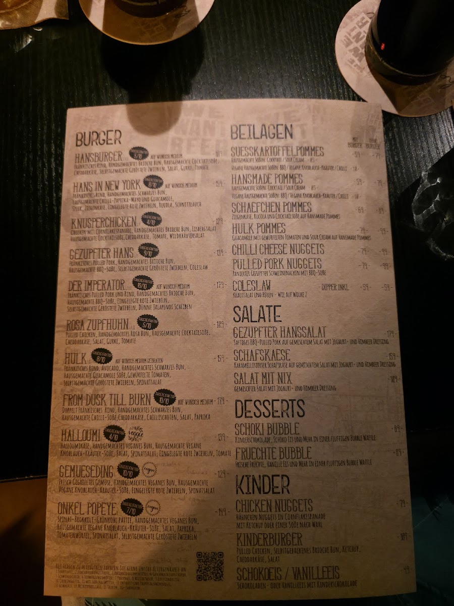 Menu Hanskaschber - Cocktailbar & Burger-4