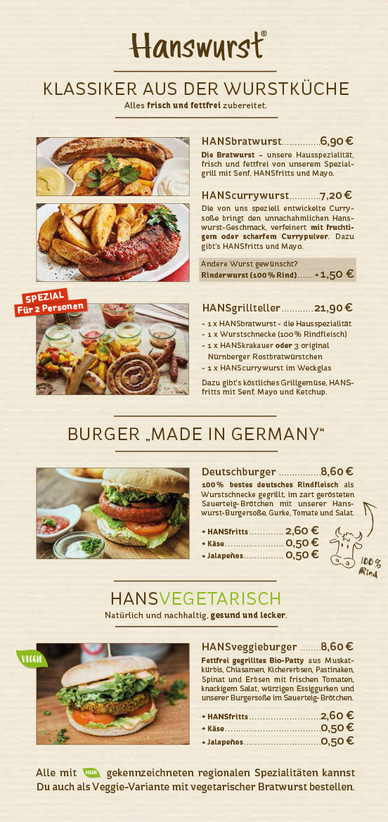 Menu Hanswurst - Das Wurstrestaurant-9