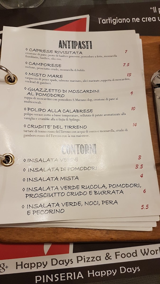 Menu Happy Days Pizza & Food Workshop-4