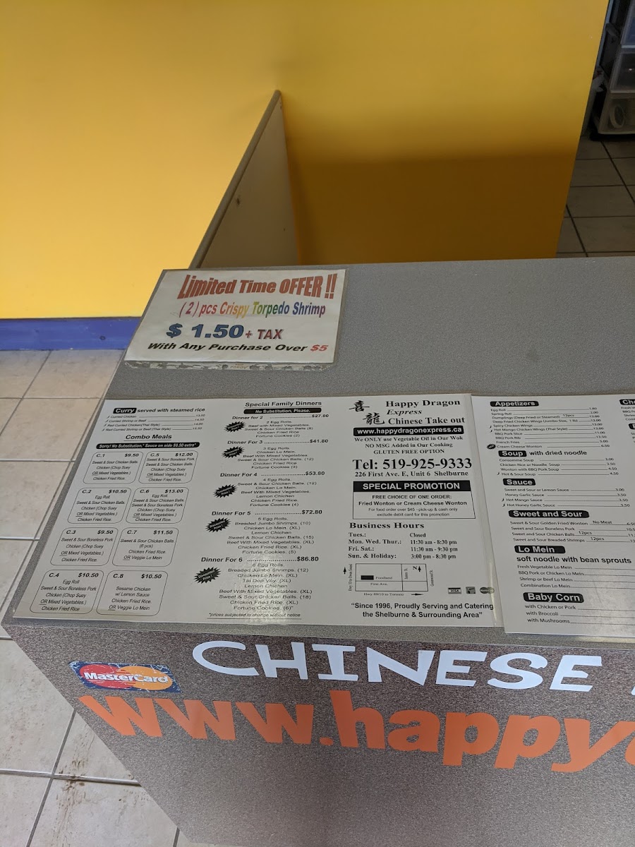 Menu Happy Dragon Express-4