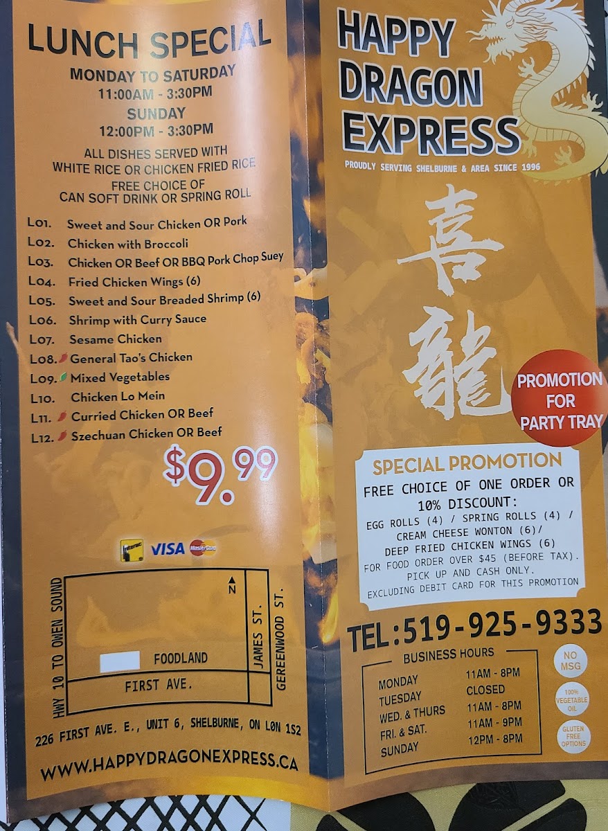 Menu Happy Dragon Express-5