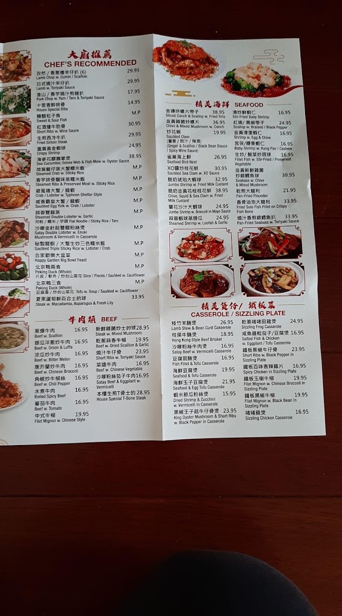 Menu Happy Garden Bayside Restaurant-8