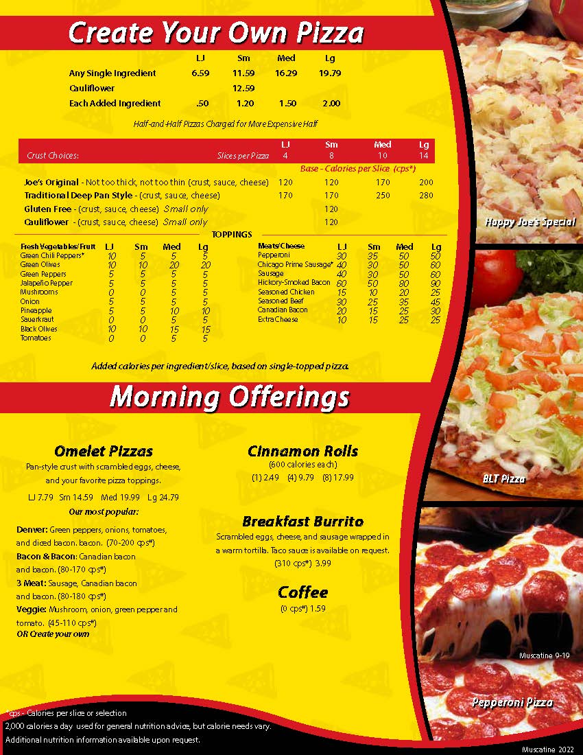 Menu Happy Joe's Pizza & Ice Cream - Muscatine- Grandview-6