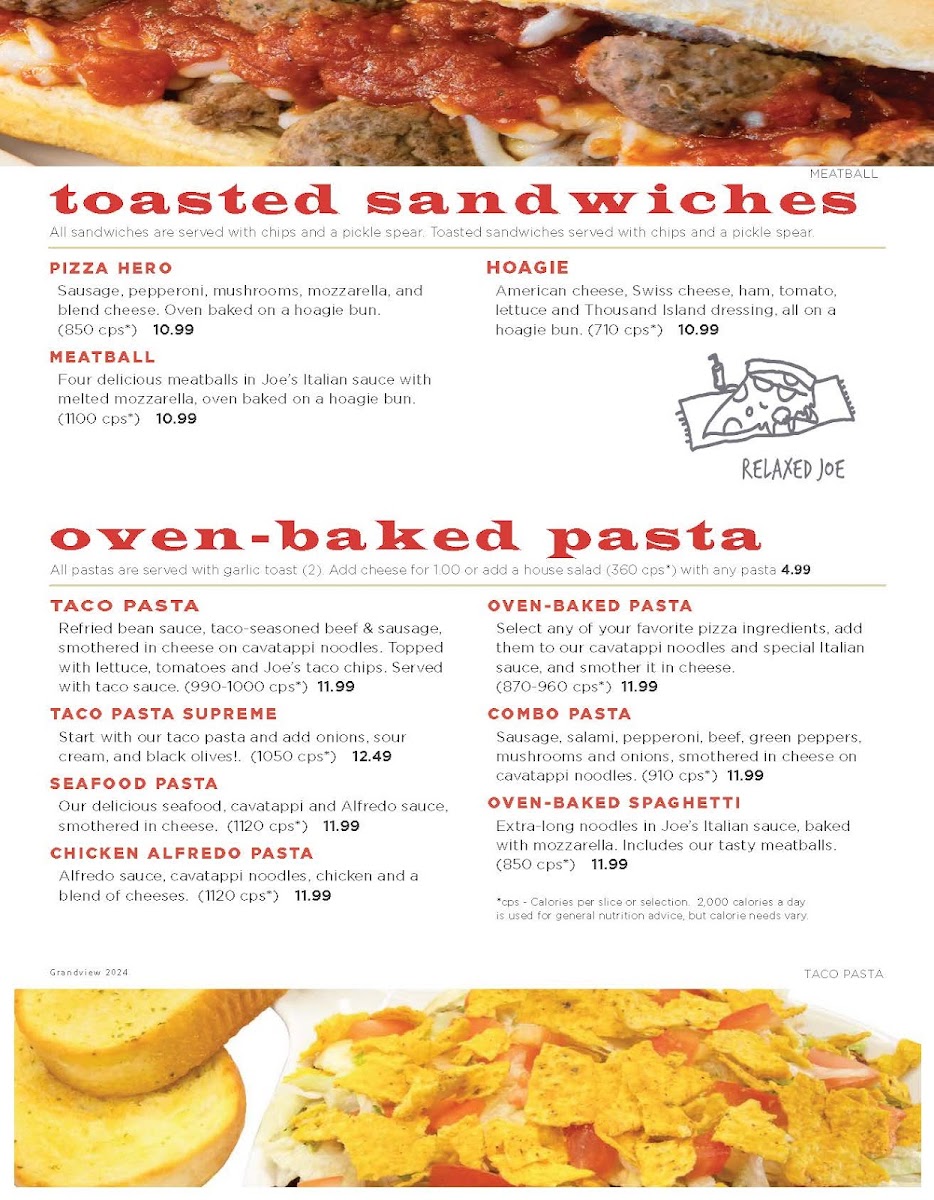 Menu Happy Joe's Pizza & Ice Cream - Muscatine- Grandview-7