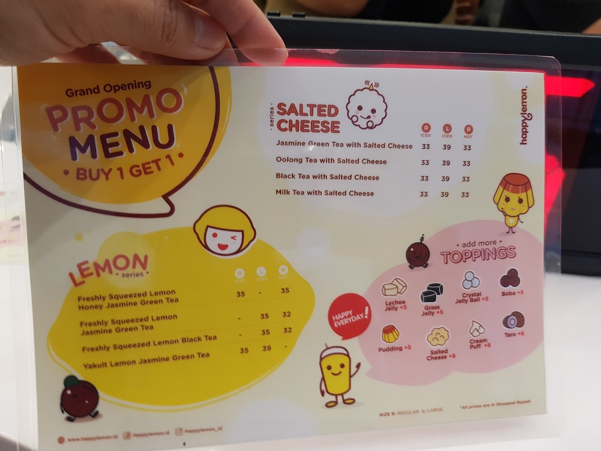 Menu Happy Lemon Sms-5