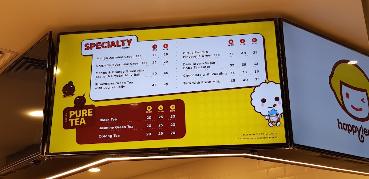 Menu Happy Lemon Sms-9