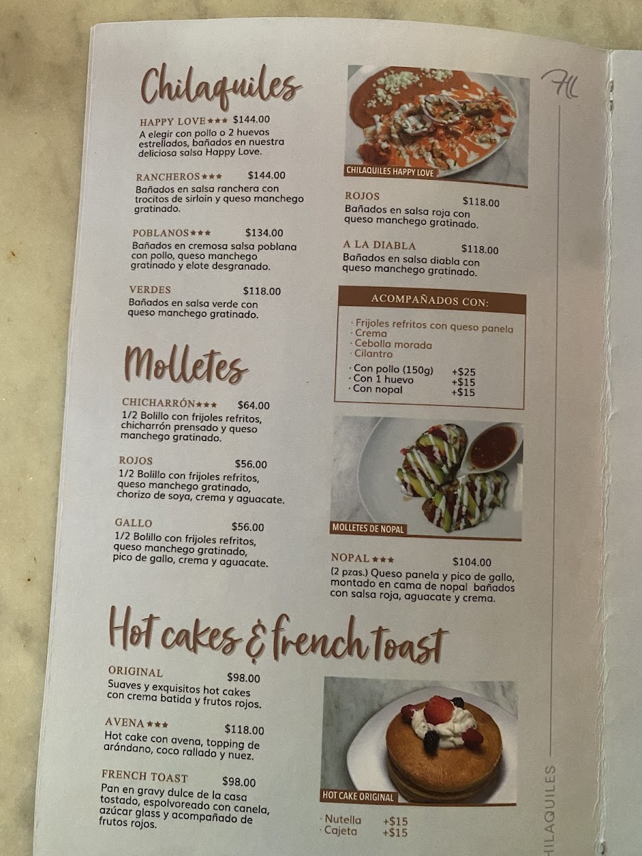 Menu Happy Love-8
