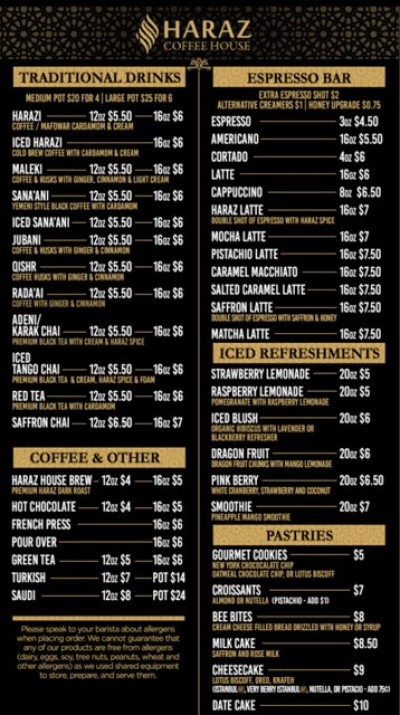 Menu Haraz Coffee House-1