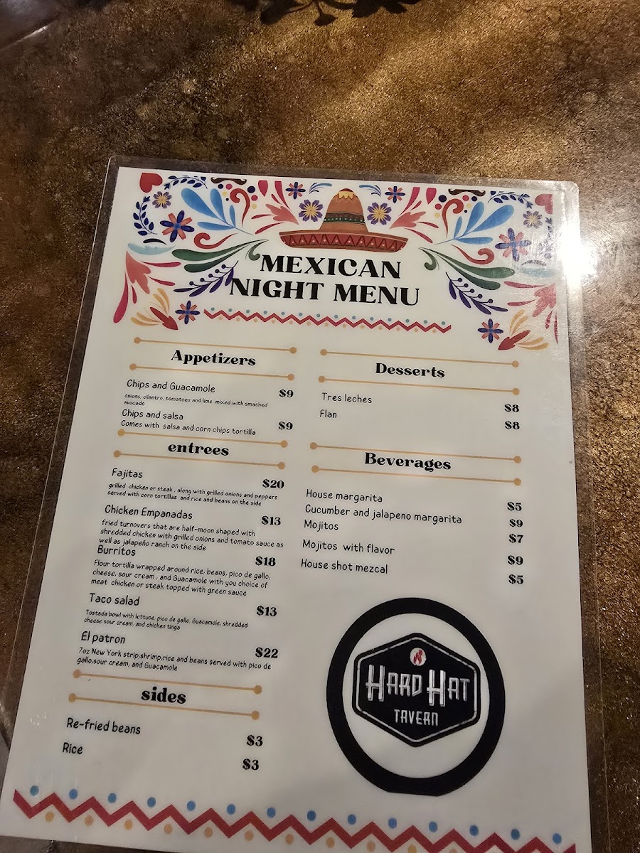 Menu Hard Hat Tavern-4