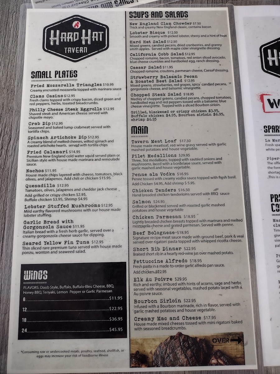 Menu Hard Hat Tavern-8
