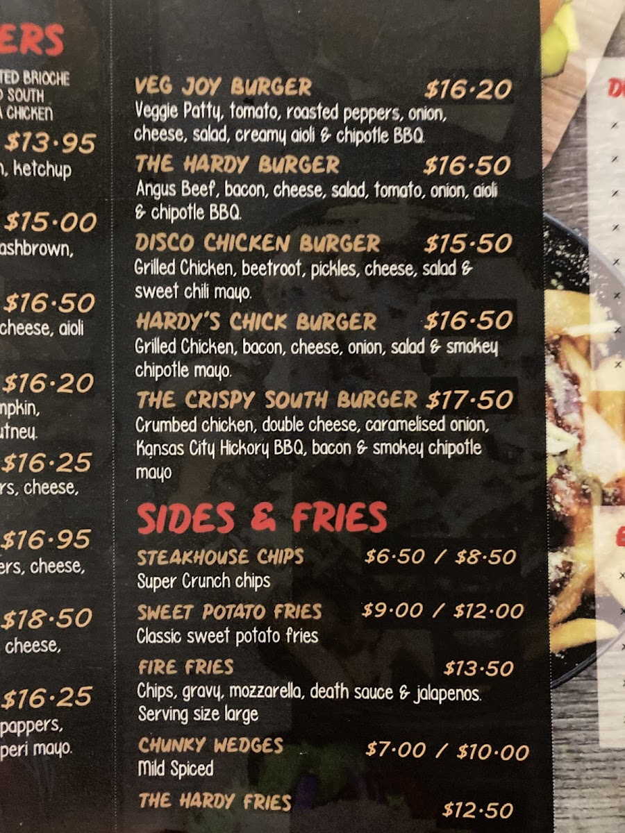 Menu Harding's Burger Joint-3