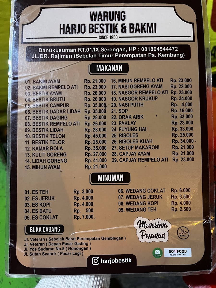 Menu Harjo Bestik Pasar Kembang-6