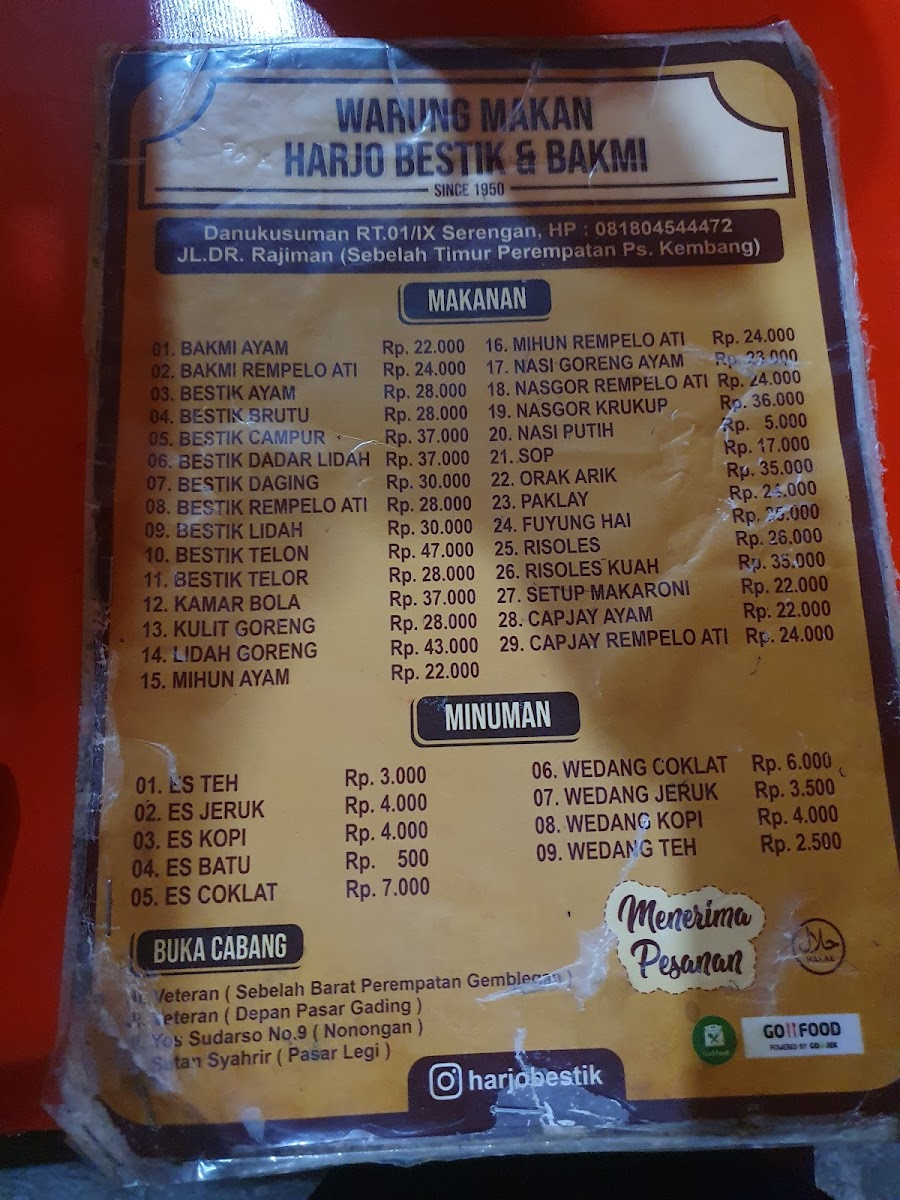 Menu Harjo Bestik Pasar Kembang-8