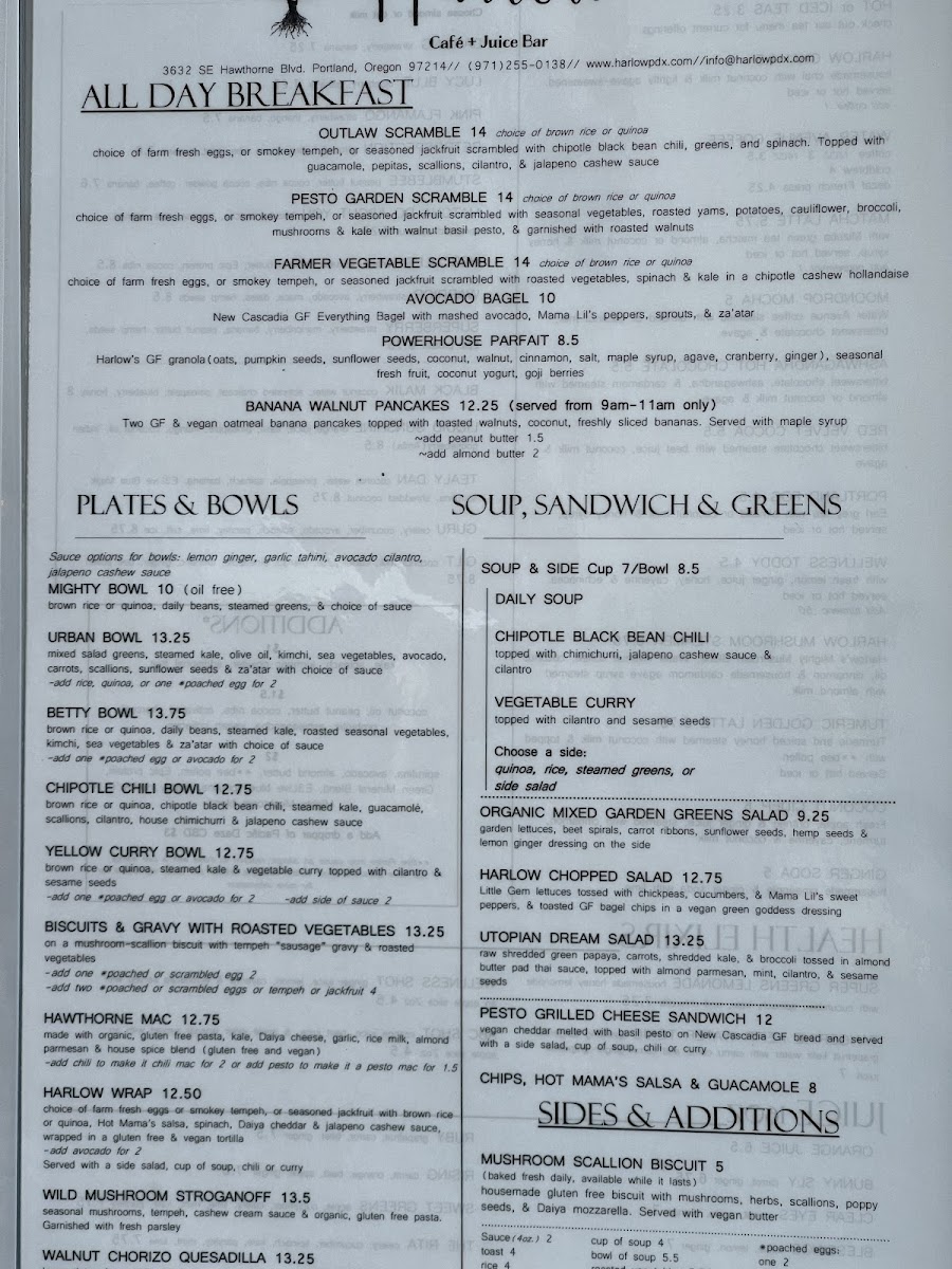 Menu Harlow-10