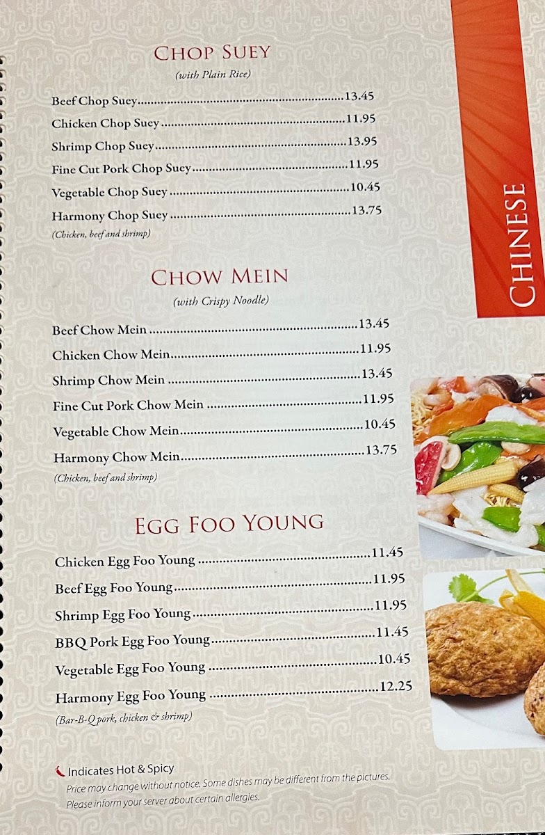 Menu Harmony Chinese Restaurant-10