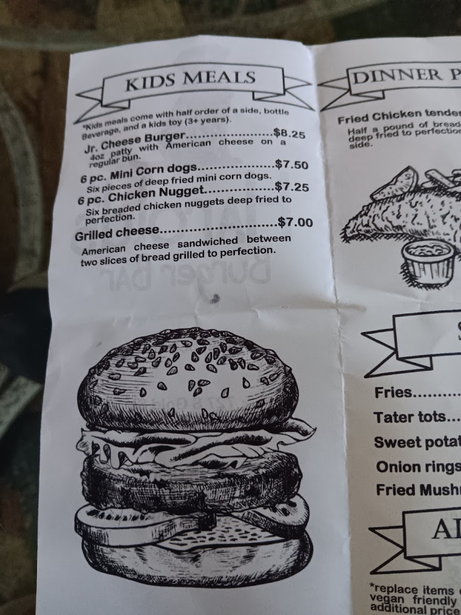 Menu Harold's Burger Bar-8